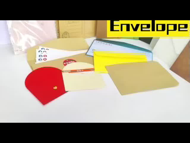 Business Kraft Paper Envelope Hot Stamping Greeting Card Envelopes Western Style