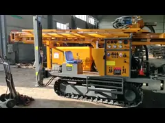 Yuchai 91 KW 4 cilindros de perforación de pozos neumáticos con carrera ajustable de la pierna video