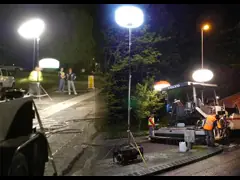 600W LED Safety Balloon Light Tower – Glare-Free Lighting for Road Building Repairs