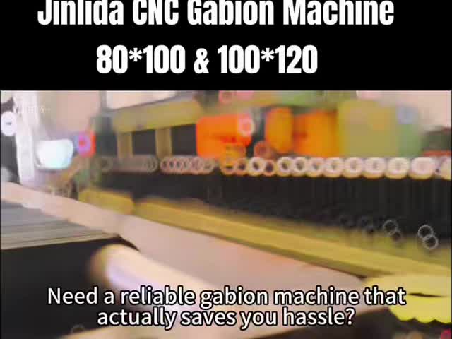 100mmx120mm  Zinc PVC Coated Wire Gabion Machine  Corrosion Resistance
