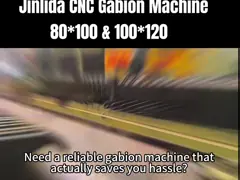 100mmx120mm  Zinc PVC Coated Wire Gabion Machine  Corrosion Resistance