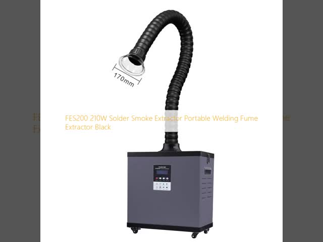 FES200 210W Solder Smoke Extractor Portable Welding Fume Extractor Black