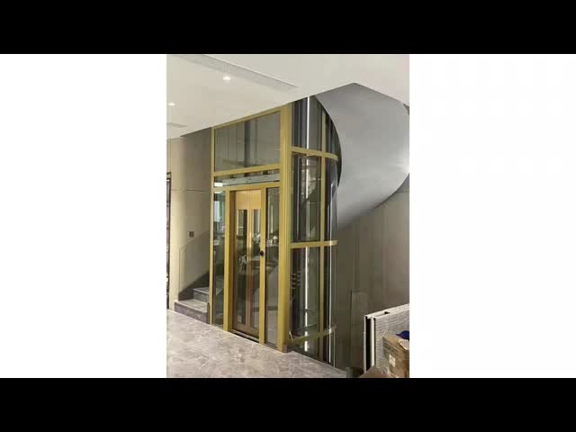 Elegant Semicircular Home Elevator | Gearless Traction Lift