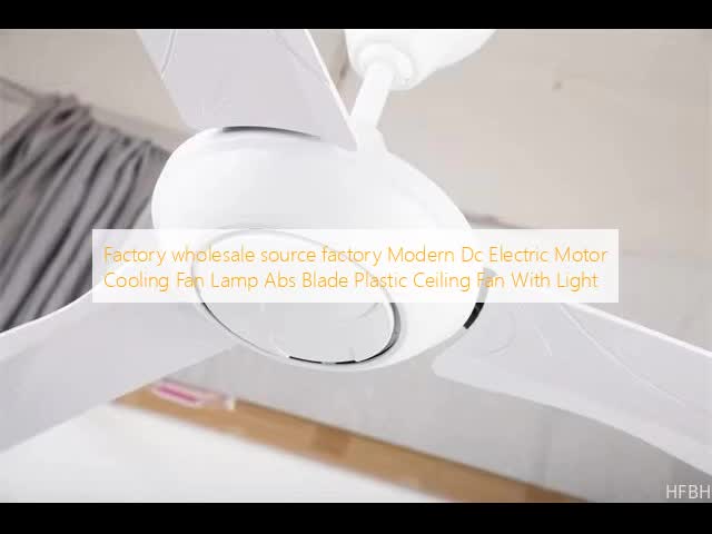 wholesale   Modern Dc Electric Motor Cooling Fan Lamp Abs Blade Plastic Ceiling Fan With Light