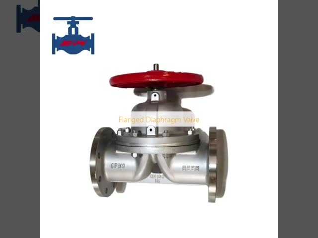 Flanged Diaphragm Valve for Water Steam Oil ISO Certified