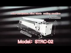 Nu Fur サンシェード/ゼブラ/遮光生地カーテンカッティングマシン付きローラーブラインド生地自動切断機 video