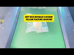 Máquina de embalaje de almohadas al vacío para alimentos y verduras video