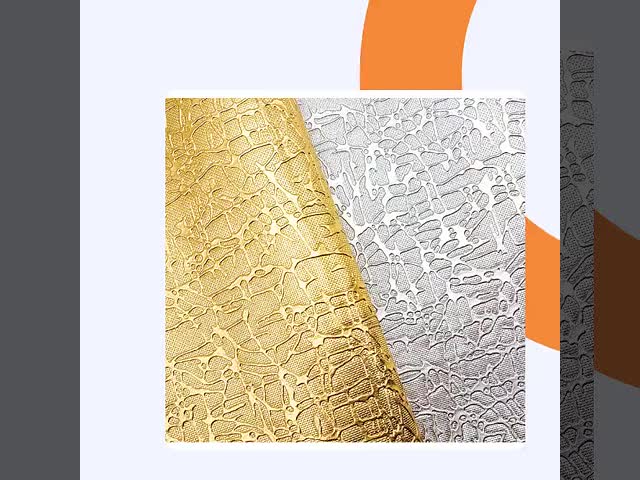 Pvc Crocodile XR- Golden Grass Root Grain Synthetic Leather Wallet Case Shoes Notebook Leather Fabric