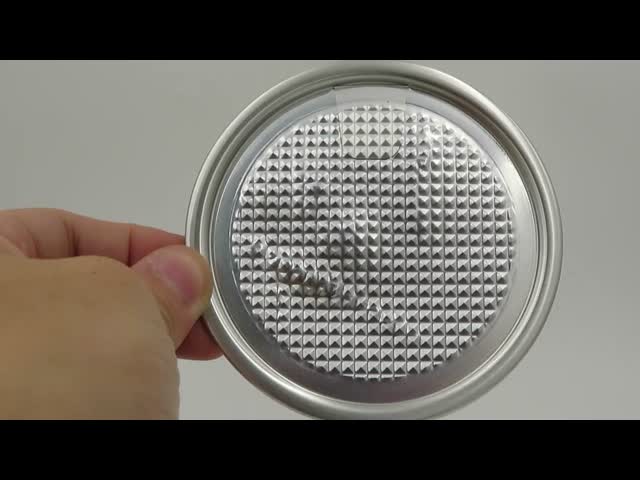 83mm Aluminum Can Lids for Packaging Dry Goods and Agricultural Products with White Outside and Yellow Inside Coating