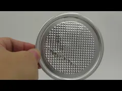 83mm Aluminum Can Lids for Packaging Dry Goods and Agricultural Products with White Outside and Yellow Inside Coating