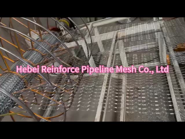 Anti Corrosion Welded Concrete Weight Coating Mesh 2.2 MM In Rolls