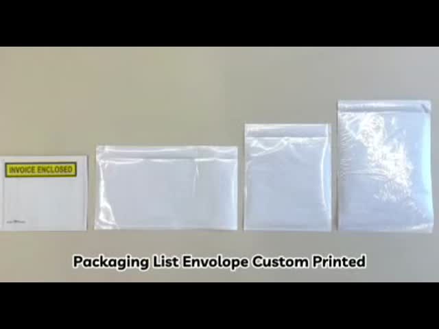 Clear Shipping Label Envelope Plastic Self Adhesive Shipping Label Pouch Waterproof