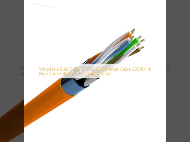 Wholesale Bulk CAT8 FFTP 22AWG LSZH Blue  Cable 2000MHz for Stable Data Centers