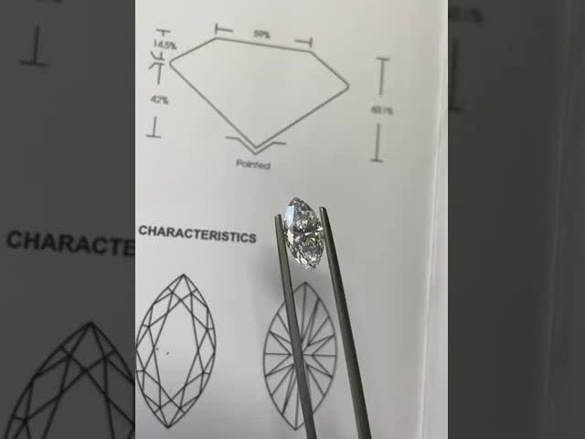 Lab Grown Marquise Diamond VVS-VS D-F Color IGI Certified
