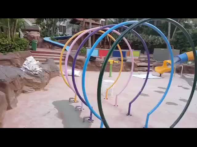 Water Playground Swimming Pool Ocean Theme Water Park Fiberglass Equipment Aquatic Playhouse for Kids Adults