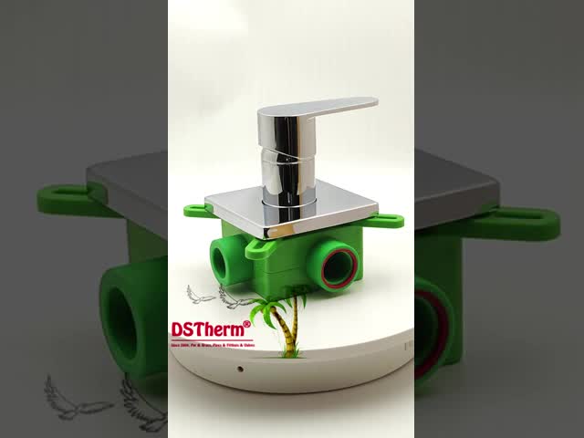 PPR Chrome Plated 3-Way Mixer Shower Valve 20mm 25mm