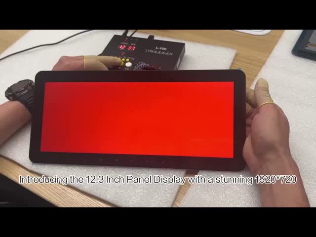 12.3 Inch High Brightness LCD Display 1920x720 Resolution 50 Pin LCD Display 1000nits With LVDS Interface