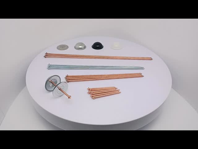 Steel Insulation Stud Welding Pins Cap Nail Type With Cupped Head Style For Carton Packed