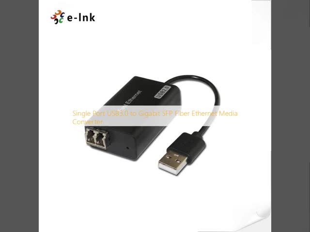 Single Port USB3.0 to Gigabit SFP Fiber Ethernet Media Converter