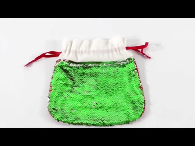 Customizable Sublimation Christmas Bags Santa Claus Gift Bag