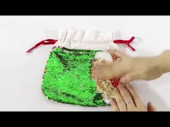 Customizable Sublimation Christmas Bags Santa Claus Gift Bag