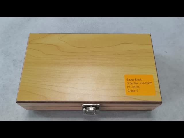 Rectangular Gauge Block Set 32Pcs Grade 0 for Laboratory Inspection and Calibration