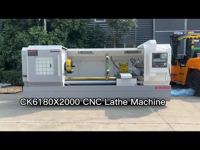 CK6180 2 Meter Horizontal Flat Bed CNC Lathe Machine CNC Turning Lathe For Metal