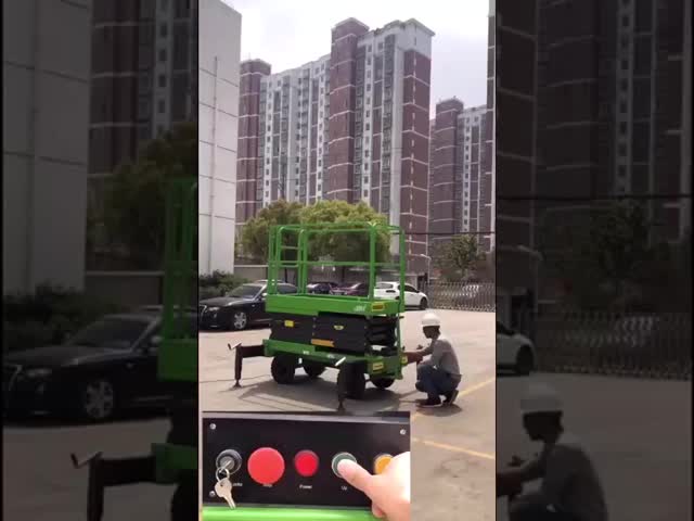 12M Mobile Scissor Lift With Pulling Device