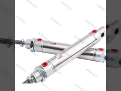 CAMOZZI ISO6432 Stainless Steel Pneumatic Cylinder 0.15-1.0MPa 24 25 Series