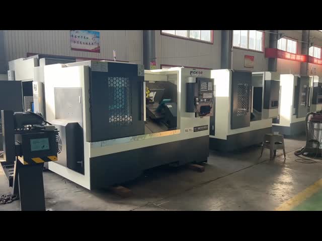 TCK50 Small CNC Lathe Machine Light Duty Slant Bed Turning And Milling Center For Metal