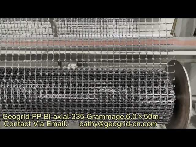 Plastic Road Geo Grids PP Biaxial Geogrid 20kn 30kn 40kn For Road Reinforcement