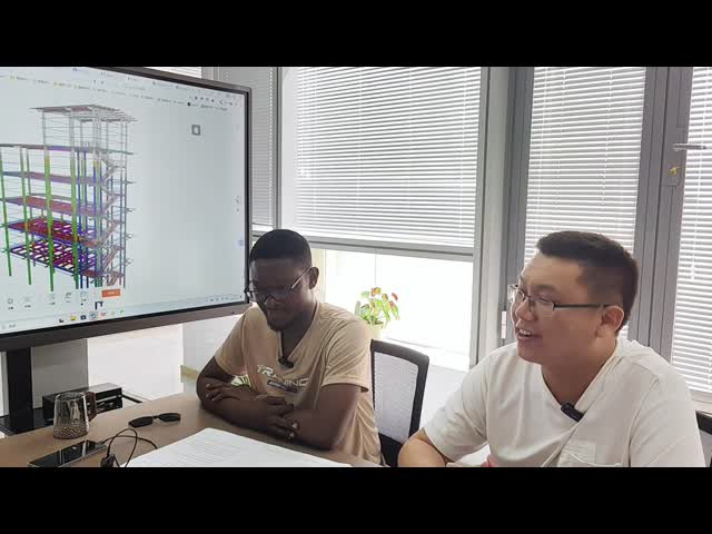 High Adhesion Color Layers Steel Structure Building Multi Storey Office Buildings