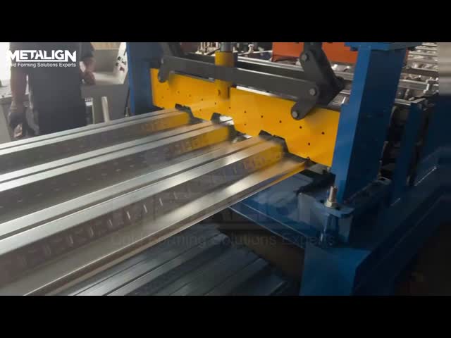 High-Strength Floor Deck Roll Forming Machine With 18 Forming Stations And Wall Panel Frame