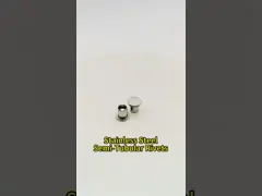 A2 Rivets semitubulares de cabeza plana de acero inoxidable M2-M6