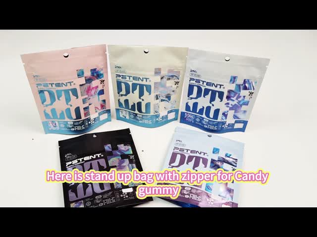Digital Printing Holographic 3.5g Cali Packs 4x5 Sachet Irregular Aluminum Foil Mushroom Gummies Packaging Die Cut Mylar Bags
