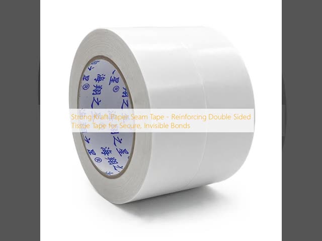 Strong Kraft Paper Seam Tape - Reinforcing Double Sided Tissue Tape for Secure, Invisible Bonds