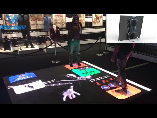 P3.91 Interactive LED Dance Floor Front Service 500x500mm For Amusement Sectors