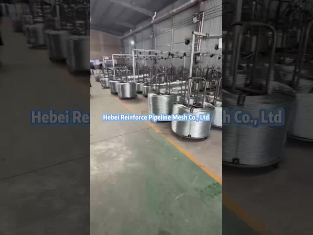 2.6MM Welded Galvanized Wire Pipe Line Reinforcing Mesh  For Subsea Gas And Oil Pipeline