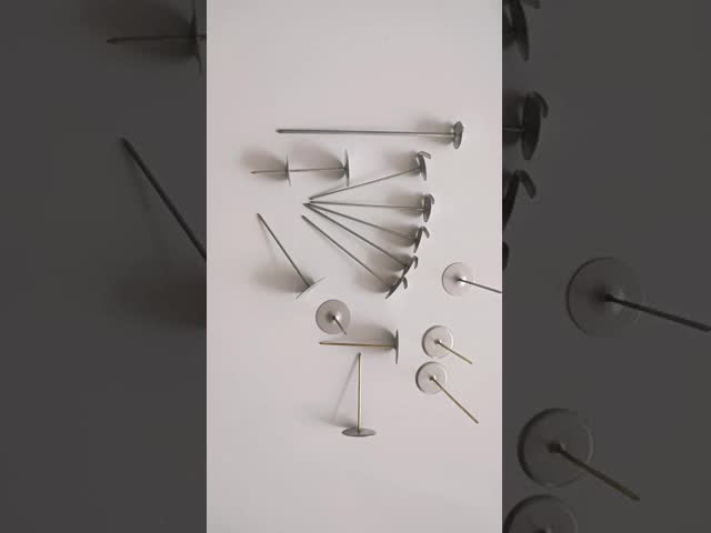 ISO9001 HVAC Insulation Duct Liner Pins with Smooth Shank Cup Head Type 10ga 11ga 12ga 14ga