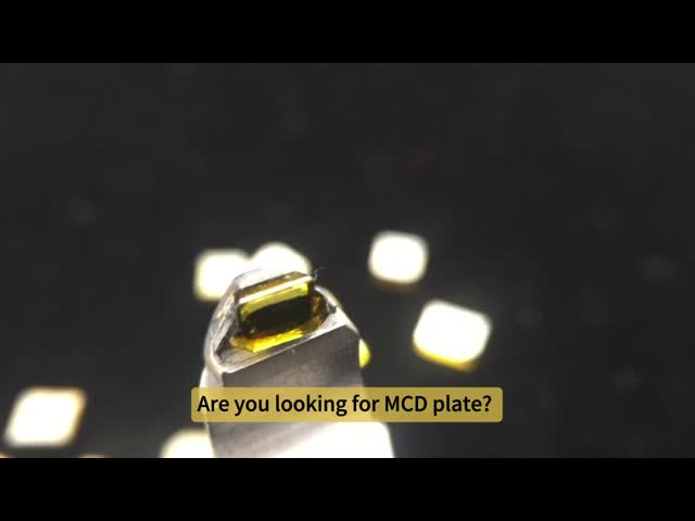 Yellow Monocrystalline Diamond Square HPHT CVD Diamond For Diamond Tools