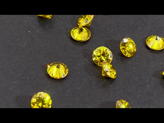 Yellow Uncut  Rough Diamond Lab Grown Synthetic Diamond For Gem