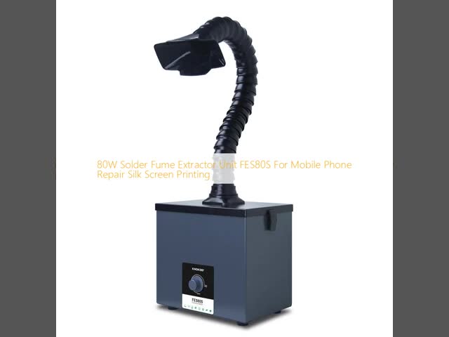 80W Solder Fume Extractor Unit FES80S For Mobile Phone Repair Silk Screen Printing