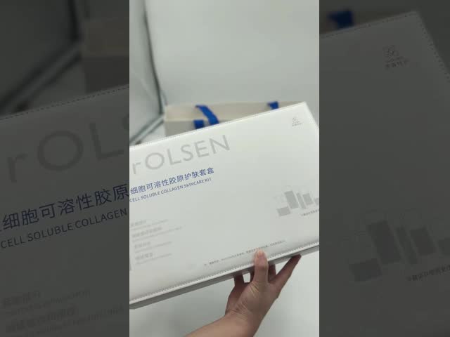 Beauty Gift Cosmetic Packaging Box Blue Makeup Box With Compartments