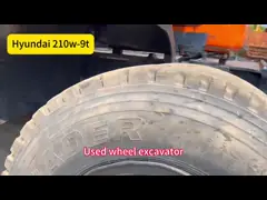 Used Korea hyundai 210w 21Ton Hydraulic Wheel Excavator Hyundai 210W R210W-9