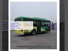 China 230km Drive Range Pure Electric Bus Front And Rear Disc Braking System Electric Defroster supplier