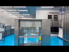 Ventana de transferencia con ducha de aire para laboratorios de salas blancas video