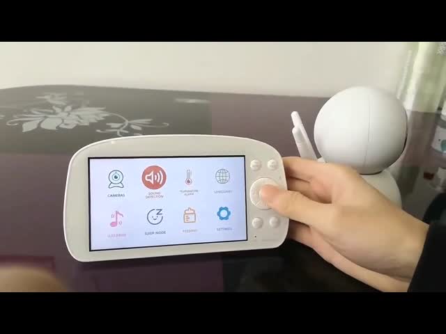 5.5 Inch Large Video Screen Baby Monitor With Two Way Audio  Smart Baby Monitor With Camera