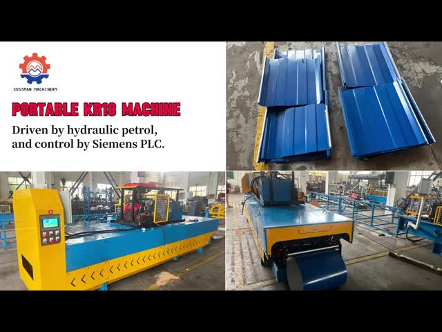 0.4-0.8MM Galvanized Steel Gasoline Engine Portable KR18 Roll Forming Machine