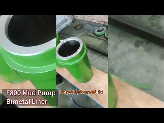 Cast Iron Triplex Mud Pump Liners Chromium Content 28% Bomco F800 High Chromium