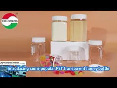 Food Grade Clear PET Bottle with Screw Lid for Health Products